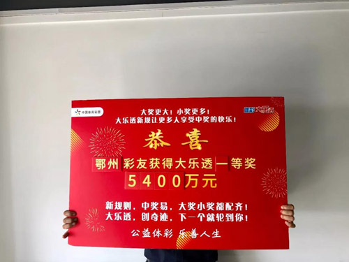 广州、揭阳共揽超级大乐透一等奖三注，幸运荣光闪耀时代