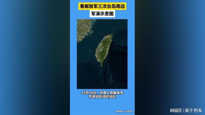 看三次台岛周边军演示意图