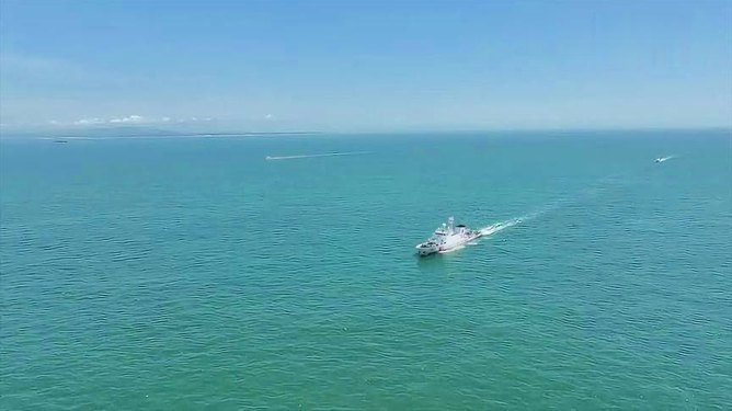 海警在马祖附近海域开展执法巡查行动