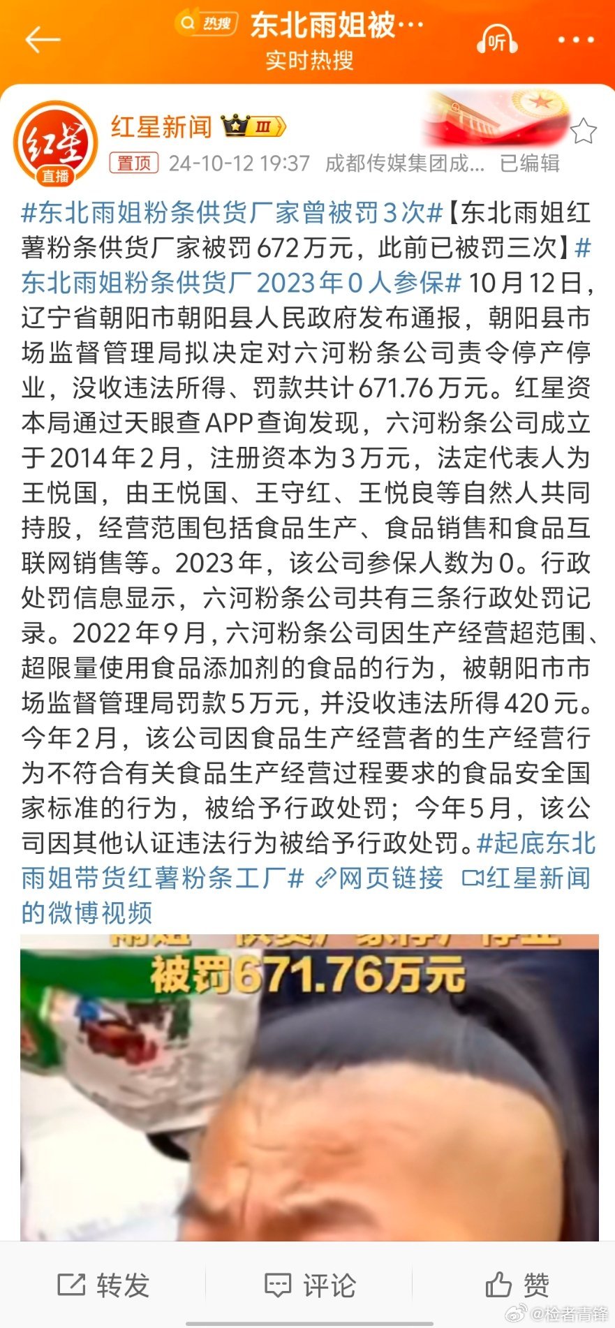 东北雨姐粉条厂家停产停业，深度解析与影响